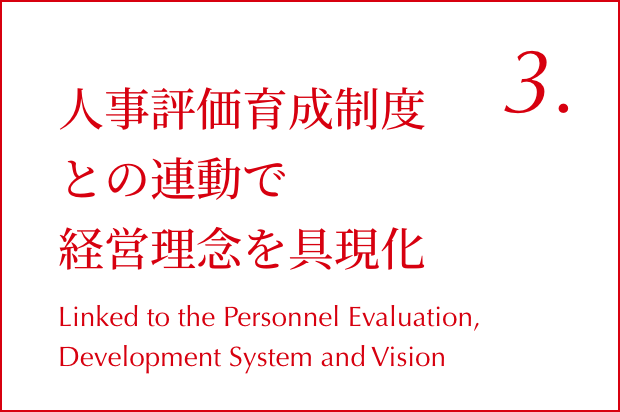 03.人事評価育成制度との連動で経営理念を具現化