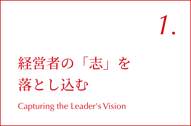 経営者の「志」を落とし込む